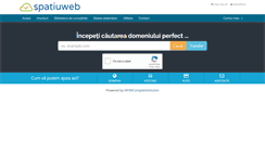 Desktop Screenshot of client.spatiuweb.ro